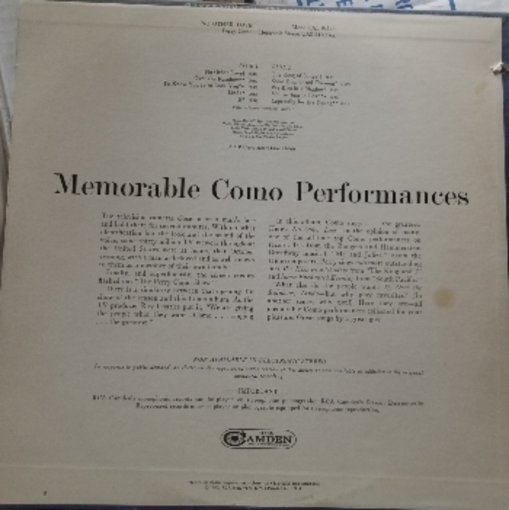 Perry Como - LP - Picture 2 of 2